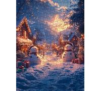 Navidad De MuñEcos De Nieve Puzzle 4000 Piezas, Rompecabezas Adultos Puzzle, Desafiante Puzzles de Decoración Juego de, Entretenimiento Juego Educativo para Toda la Familia DX0YL7-988