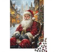 Navidad de Santa Claus 1000 Pieza Stock De Cartas Premium Rompecabezas Conjunto para Adultos Desafío Juego Educativo Presente Divertido Paquete De Valor 38x26cm/1000pcs
