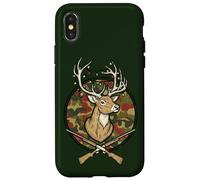 Navidad Deer Hunter Ropa Hombres Camo Caza Vacaciones GIF Carcasa para iPhone X/XS