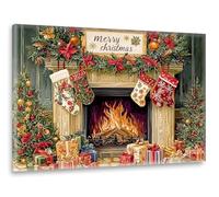 Navidad Diamond Painting, Diamond Painting Adultos Niños, DIY Punto de Cruz Kit Completo, Art kits para Manualidades Adultos, Cuadros Decoracion Navidad, Decoracion Hogar Pared 20x25cm M-s-333