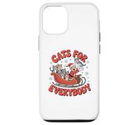 Navidad Divertida con Gatos para Todos, Trineo de Papá Noel, Amante de los Gatos Carcasa para iPhone 12/12 Pro