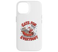 Navidad Divertida con Gatos para Todos, Trineo de Papá Noel, Amante de los Gatos Carcasa para iPhone 14