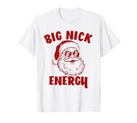 Navidad Divertida de Santa Claus Big Nick Energy Camiseta