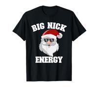 Navidad Divertida de Santa Claus Big Nick Energy Camiseta