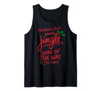 Navidad Divertida Probablemente Solo va a cascabear Algunos de los Caminos Camiseta sin Mangas