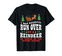 Navidad Divertida Recientemente atropellada por un Reno Que Camiseta