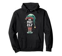 Navidad, Divertido Post Elfo, Mensajero del Paquete, Cartero Sudadera con Capucha