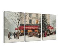 Navidad DIY 5D Kit de Pintura de Diamante Completo para Adultos 50x70cm, Ciudad Diamond Painting Redondo Mosaico Rhinestone de Punto de Cruz Arte Manualidades Decor de Pared del Hogar e Regalo 2S-151