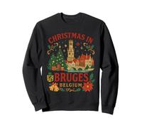 Navidad en Brujas Bélgica Vacaciones Viaje Turístico Souvenir Sudadera