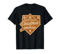 Navidad en Connecticut Camisa Copo de Nieve Cookie Family Holid Camiseta