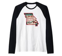 Navidad en el Estado de Show-Me Missouri Camiseta Manga Raglan