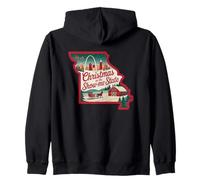 Navidad en el Estado de Show-Me Missouri Sudadera con Capucha