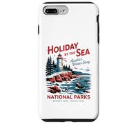 Navidad en el Parque Nacional de Acadia - Vacaciones Acadia Carcasa para iPhone 7 Plus/8 Plus