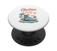 Navidad en Julio Diversión Festiva en la Playa PopSockets PopGrip Adhesivo