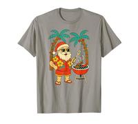 Navidad en julio, Papá Noel hawaiano, hamburguesas a la parrilla Camiseta