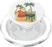 Navidad en Julio, Papá Noel Hawaiano, Hamburguesas a la Parrilla PopSockets PopGrip para MagSafe