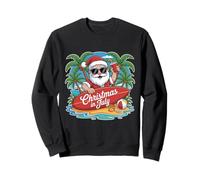 Navidad En Julio Verano Playa Hawaii Santa USA Hombres Mujeres Sudadera