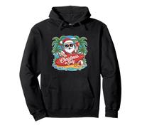 Navidad En Julio Verano Playa Hawaii Santa USA Hombres Mujeres Sudadera con Capucha