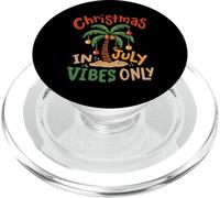 Navidad en julio Vibes Only Palm Tree Summer Beach Kids PopSockets PopGrip para MagSafe
