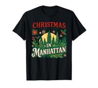 Navidad en Manhattan Vacaciones Viaje Turístico Souvenir Camiseta