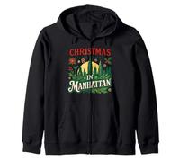 Navidad en Manhattan Vacaciones Viaje Turístico Souvenir Sudadera con Capucha