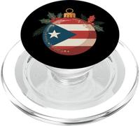 Navidad en Puerto Rico Bandera Isla de Vacaciones PopSockets PopGrip para MagSafe