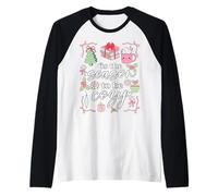 Navidad es la Temporada para ser Acogedor Camiseta Manga Raglan