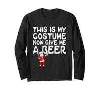 Navidad Este es mi Disfraz Regálame un Divertido papá de Papá Noel Manga Larga