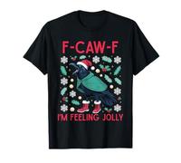 Navidad F-Caw-F Cuervo Me Siento Jolly Camiseta