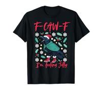 Navidad F-Caw-F Cuervo Me Siento Jolly Camiseta