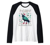 Navidad F-Caw-F Cuervo Me Siento Jolly Camiseta Manga Raglan