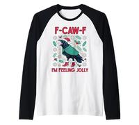Navidad F-Caw-F Cuervo Me Siento Jolly Camiseta Manga Raglan