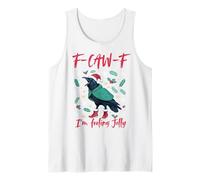 Navidad F-Caw-F Cuervo Me Siento Jolly Camiseta sin Mangas