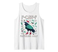 Navidad F-Caw-F Cuervo Me Siento Jolly Camiseta sin Mangas