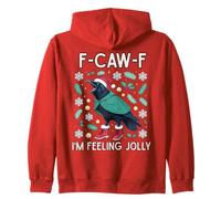 Navidad F-Caw-F Cuervo Me Siento Jolly Sudadera con Capucha