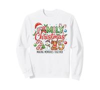 Navidad Familiar 2025 Papá Noel Feliz muñeco de Nieve Reno Sudadera