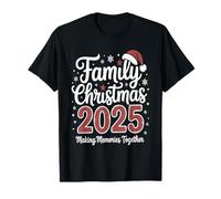 Navidad Familiar 2025 Recuerdos Navideños Feliz Obra De Arte Camiseta