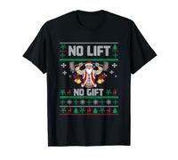Navidad fea sin levantamiento sin regalo | Gym Fitness Santa Camiseta