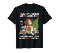 Navidad Finalmente mis facturas se Pagan Lavandería está Hecha Mamá Vida Camiseta