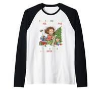 Navidad Finalmente mis facturas se Pagan Lavandería está Hecha Mamá Vida Camiseta Manga Raglan