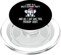 Navidad fue a Fiesta de Elefante Blanco Navidad Hombres Mujeres niños PopSockets PopGrip para MagSafe