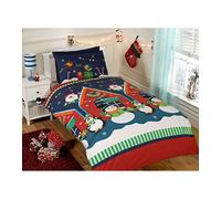 Niños Navidad Funda de Edredón Sets - Menor Individual Doble King - Elfo Emoji