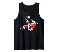 Navidad Fútbol Papá Noel Jugar Fútbol Bola Navidad Niños Camiseta sin Mangas