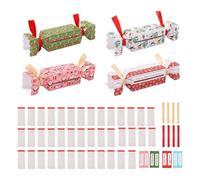 Navidad Galletas Navideñas Cajas, 4PCS Haz Tus Propias Navidad Galletas Navideñas Kit, DIYs Navidads Dulces Caramelos Dinero Cajas Regalo, Fiesta Regalos Caramelos Monedas Almacenamiento Caja Papel