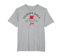 Navidad Gilmore Girls Stars Hollow Camiseta, Hombre Tallas Grandes, Gris Jaspeado, 2X Alto