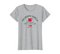Navidad Gilmore Girls Stars Hollow Camiseta, Mujer, Gris Jaspeado, XS