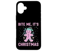 Navidad Gótica Pastel Goth Espeluznante Pan de Jengibre Carcasa para iPhone 16 Plus