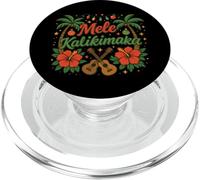 Navidad Hawaiana Mele Kalikimaka Ukelele Palm Tree Holiday PopSockets PopGrip para MagSafe