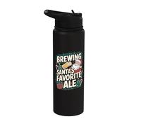 Navidad Homebrew Pale Ale Santa Stainless Steel Insulated Water Bottle