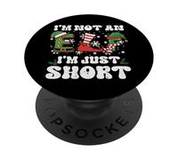 Navidad Im Not Elf Just Short Funny Xmas Mujeres Niños Hombres PopSockets PopGrip Adhesivo
